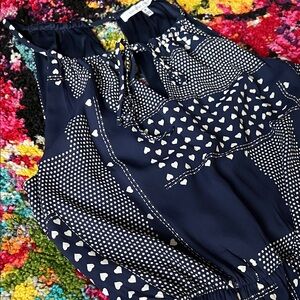 Navy and White Patterned Women's Stitch Fix Dress